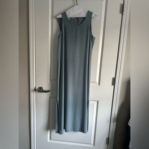 L.L. Bean Sleeveless Maxi Dress in Soft Blue